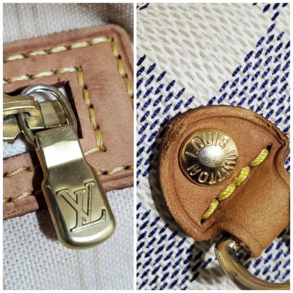 Authentic LOUIS VUITTON Damier Azur Neo Neverfull MM - Picture 12 of 15